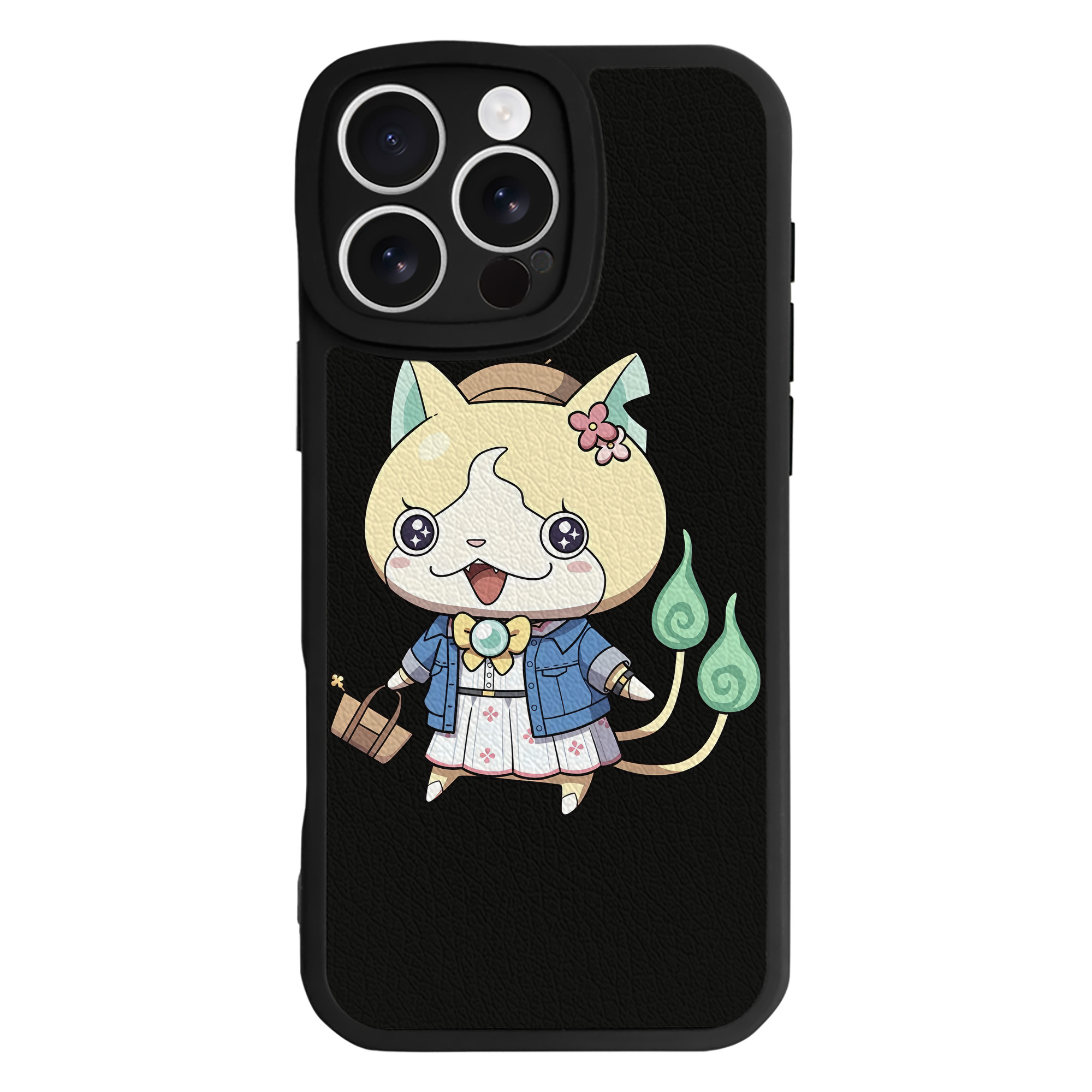 （画像用） 妖怪ウォッチ Yo-kai Watch 【iPhone 16シリーズ対応】シリコンスマホケース（レザー調） 材質：シリコン